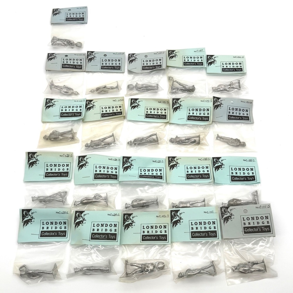 Vintage London Bridge Collector's Toys Metal Miniatures Lot of 20 NIB Sealed